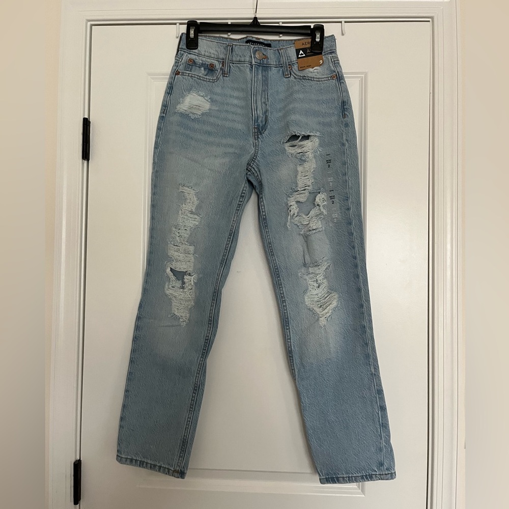 Aeropostale Ripped Mom Jeans